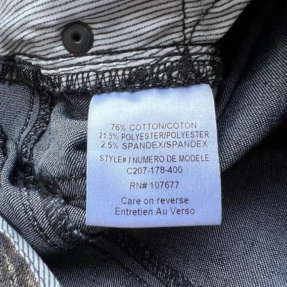 Alice and Olivia dark metallic gold jeans - Picture 9 of 11